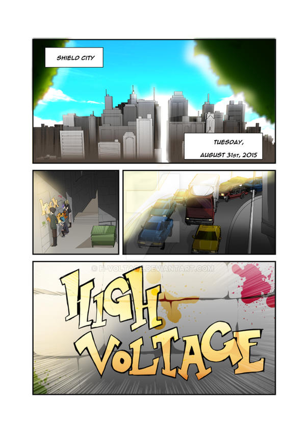 High Voltage: Beginnings - Comic Page (colored) by H-Voltage on DeviantArt