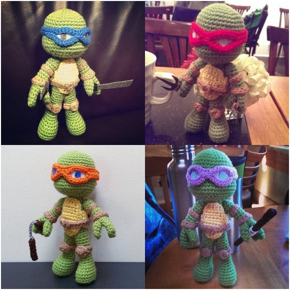 TMNT Crochet Amigurumi (Pattern)