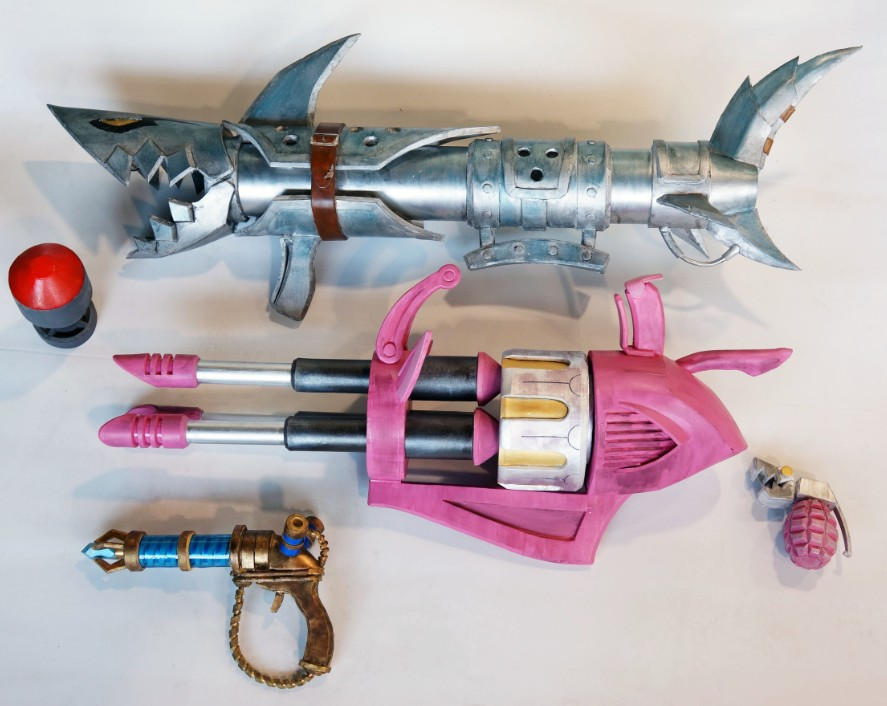 Jinx Weapon Set by xenofett on DeviantArt