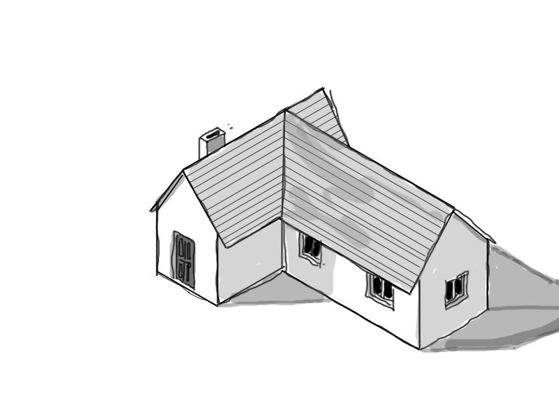 Isometric House Basic Isometric Drawing Of House