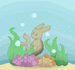 sea rabbit pixel art