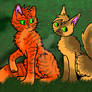 Firestar and Sandstorm (old picture)