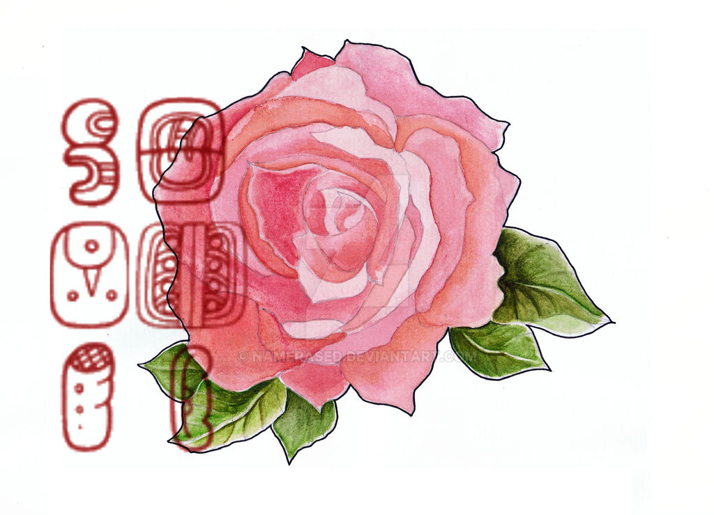 Watercolour Pink Rose Tattoo Design Hanko By Namerased On Deviantart Watercolour Pink Rose Tattoo Design Hanko By Namerased On Deviantart