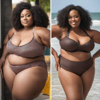 Regina and Imani Adebayo, posing in swimsuits 