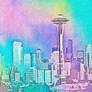 Pastel Seattle Illustrator and Oil Pastels FX