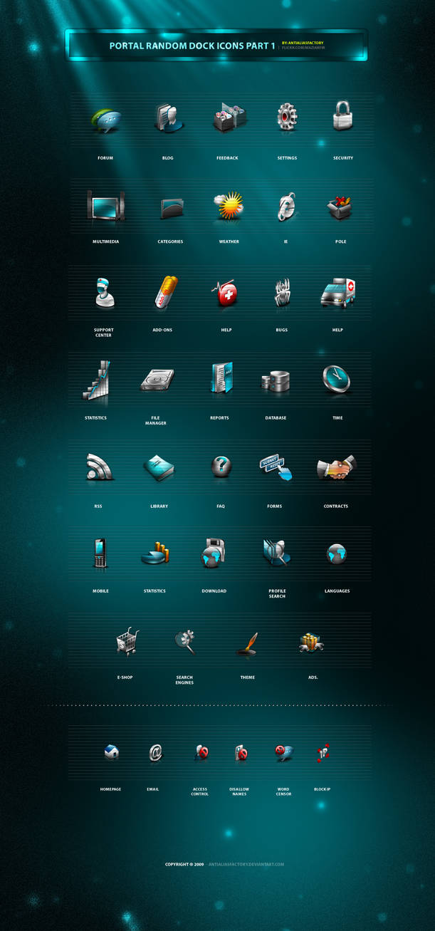 Portal Random Dock Icons part1 by antialiasfactory
