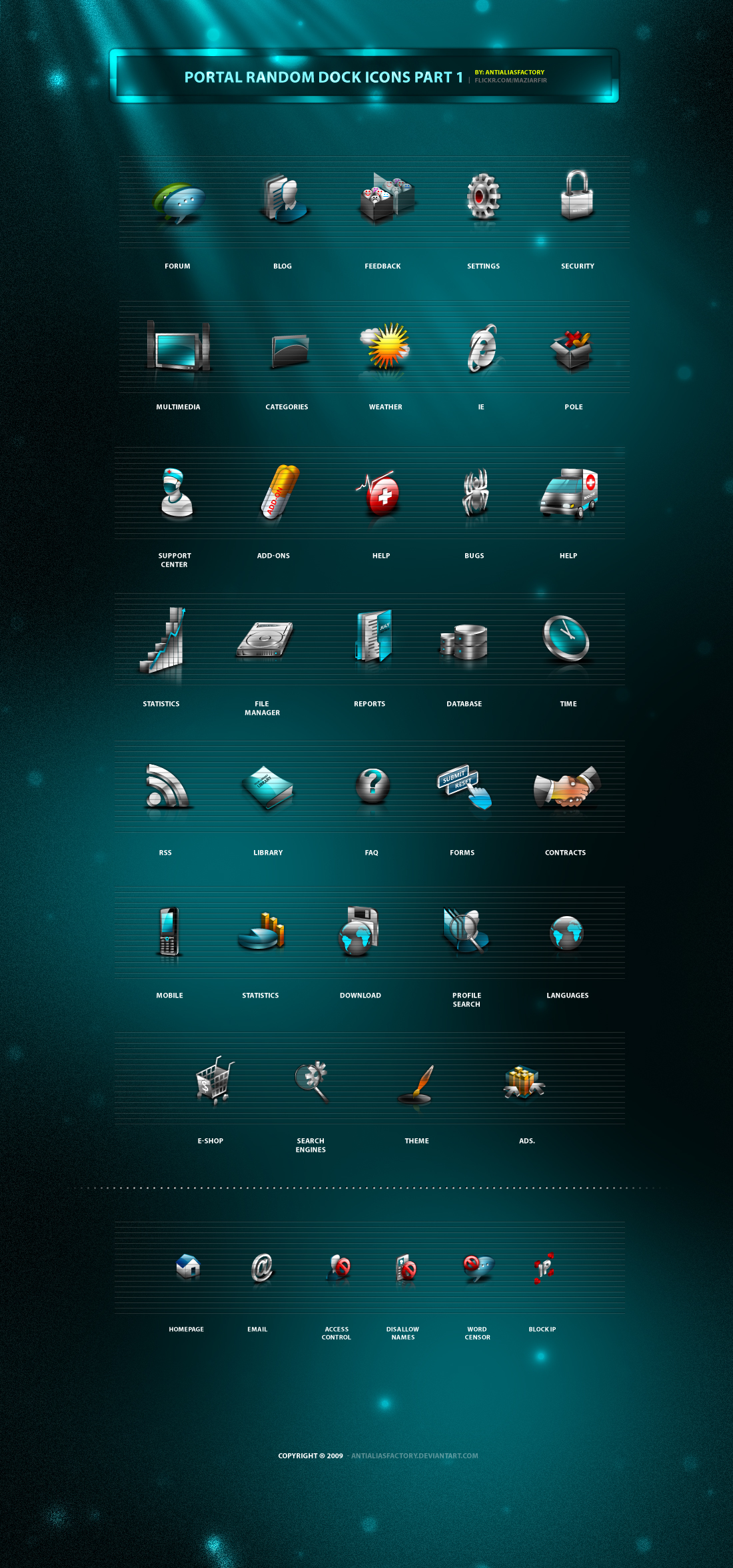 Portal Random Dock Icons part1 by antialiasfactory
