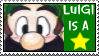 'Luigi Is a Star' Stamp by LoveandCake