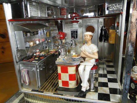 1:12 Scale Handcrafted 1950'S Diner by Ann Maselli