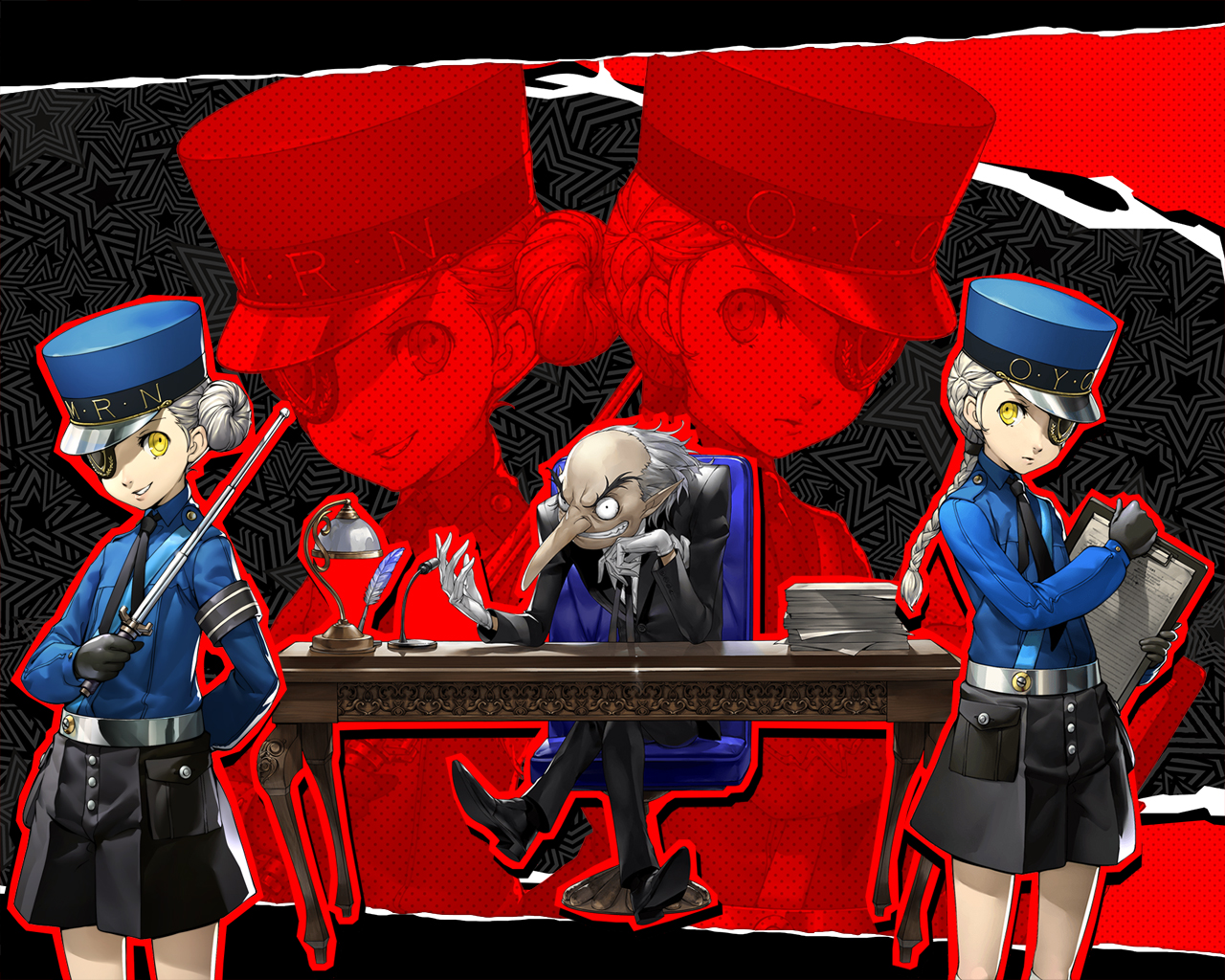 Persona 5 Igor With Justine And Caroline Wotvr By Uzijin On Deviantart Persona 5 Igor With Justine And Caroline Wotvr By Uzijin On Deviantart