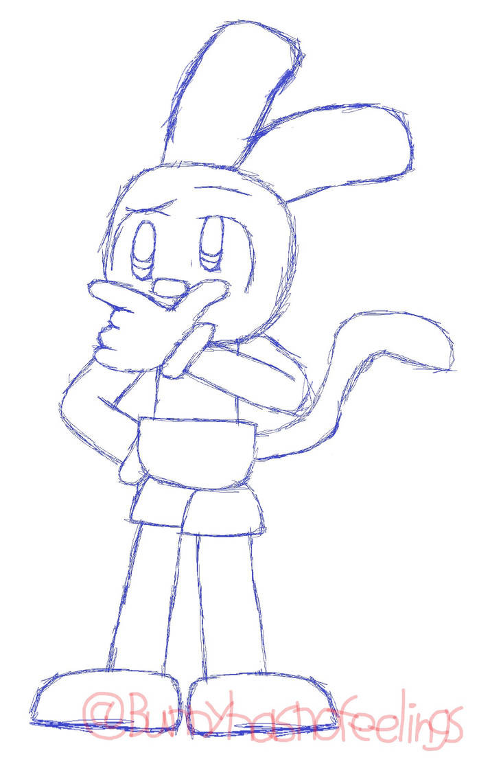 Riggy The Rabbit Monkey Sketch by BunnyHasNoFeelings on DeviantArt