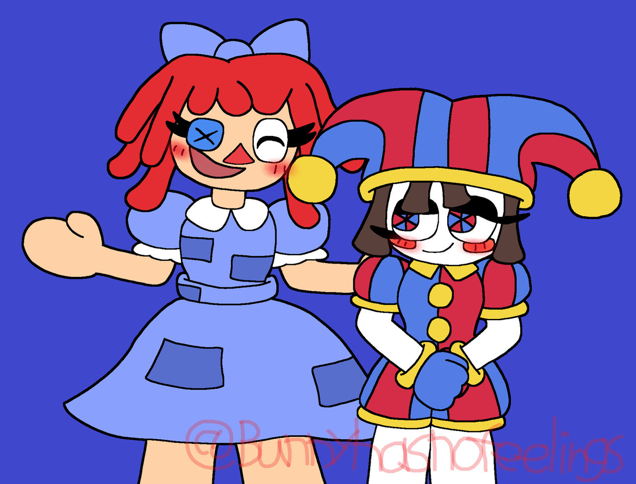 Pomni x Ragatha by BunnyHasNoFeelings on DeviantArt