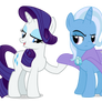 Rarity and Trixie