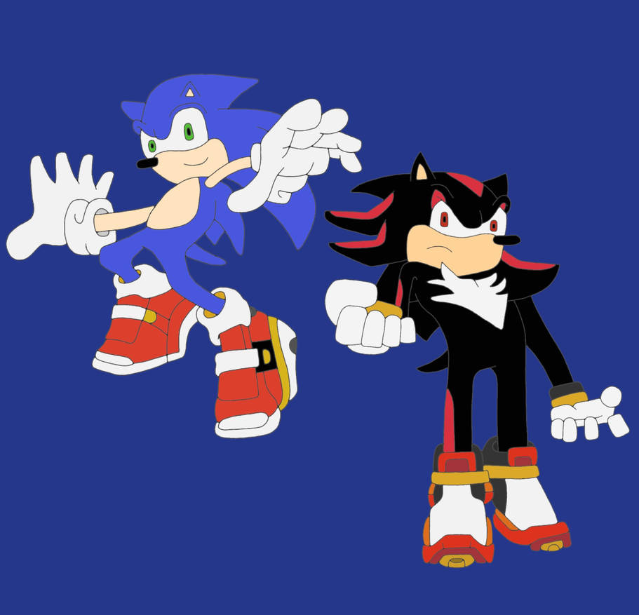Sonic And Shadow by SuperSaiyanRiley on DeviantArt