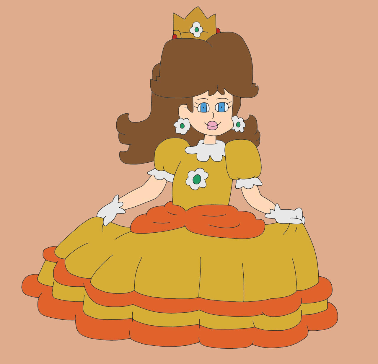 Princess Daisy by SuperSaiyanRiley on DeviantArt