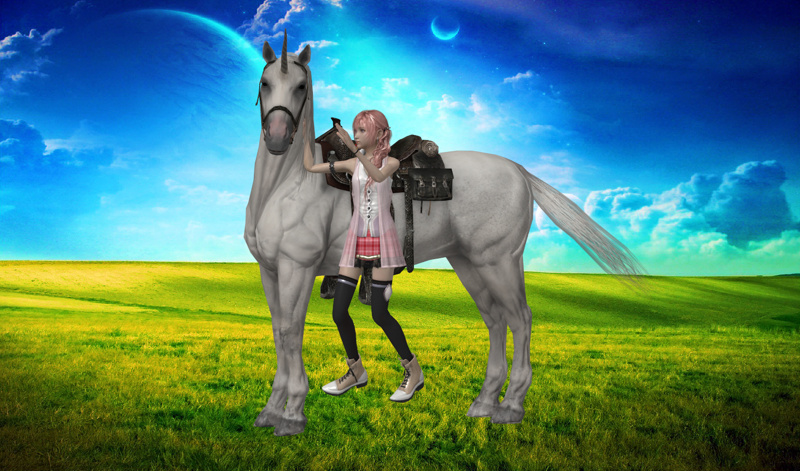 serah and Unicorn theme