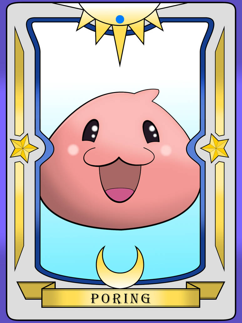 Ragnarok Online - Poring Card by VenomTheTiger on DeviantArt