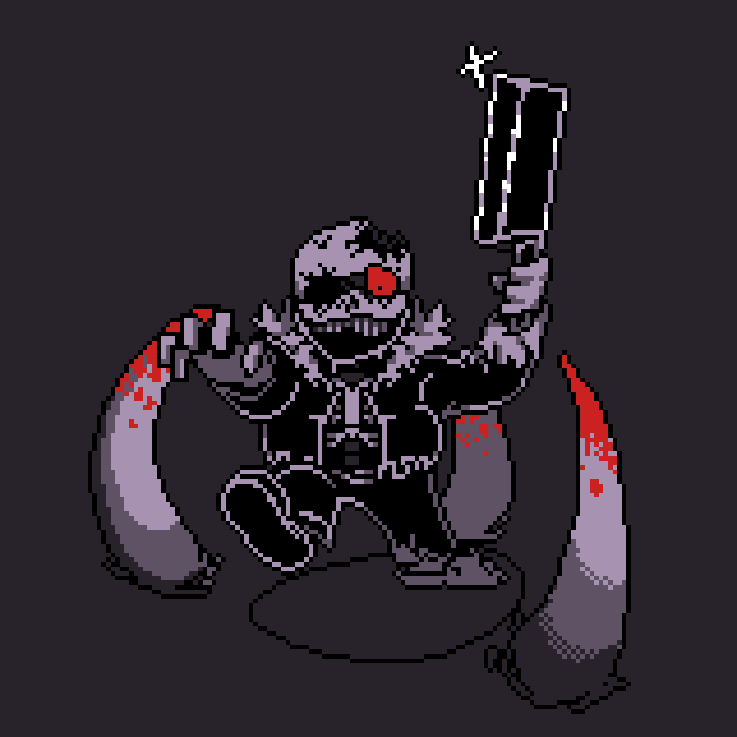 Soul horror sans creds to og sans and tntsans pixel art