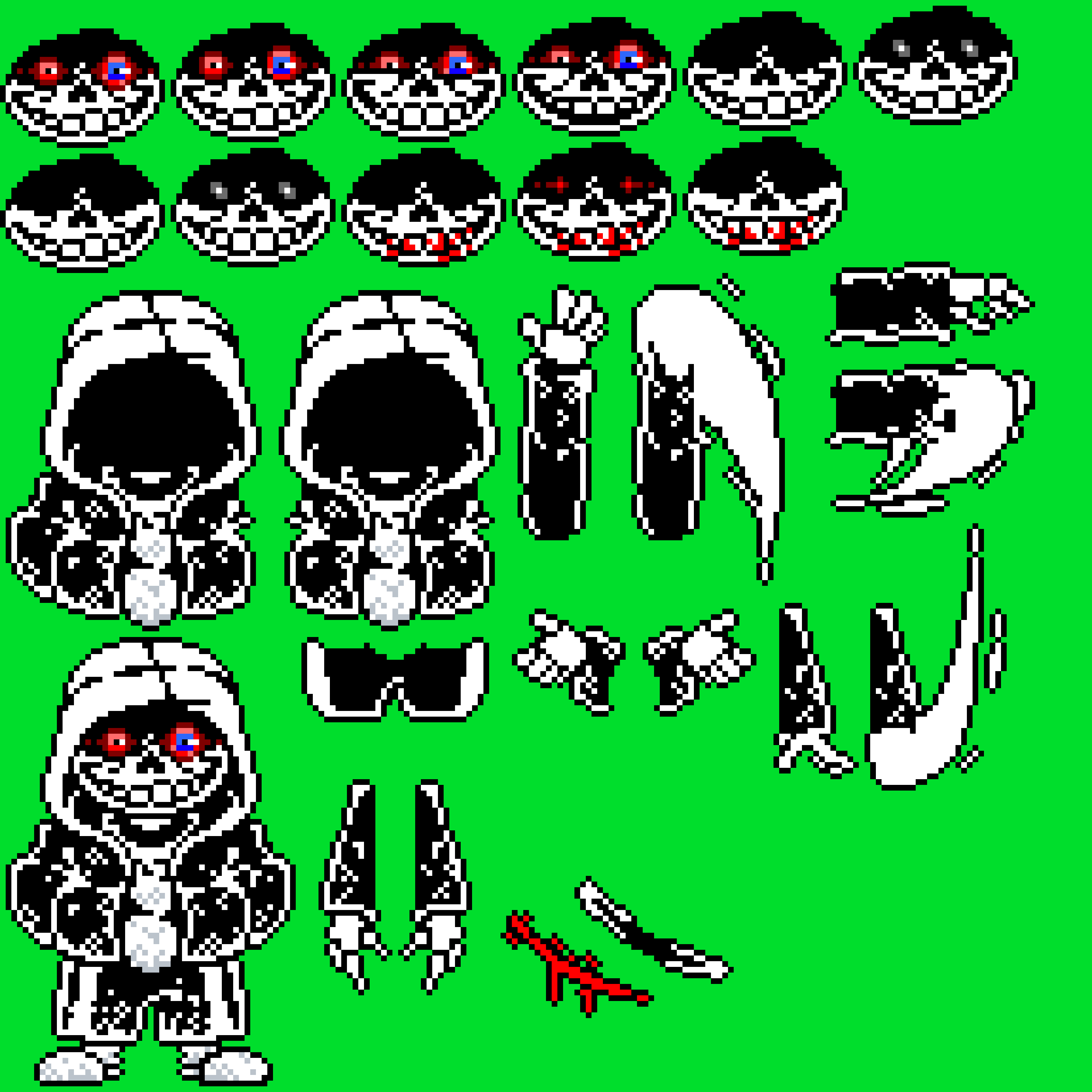 Dusttale Sans Sprite by ZekeNG on Newgrounds