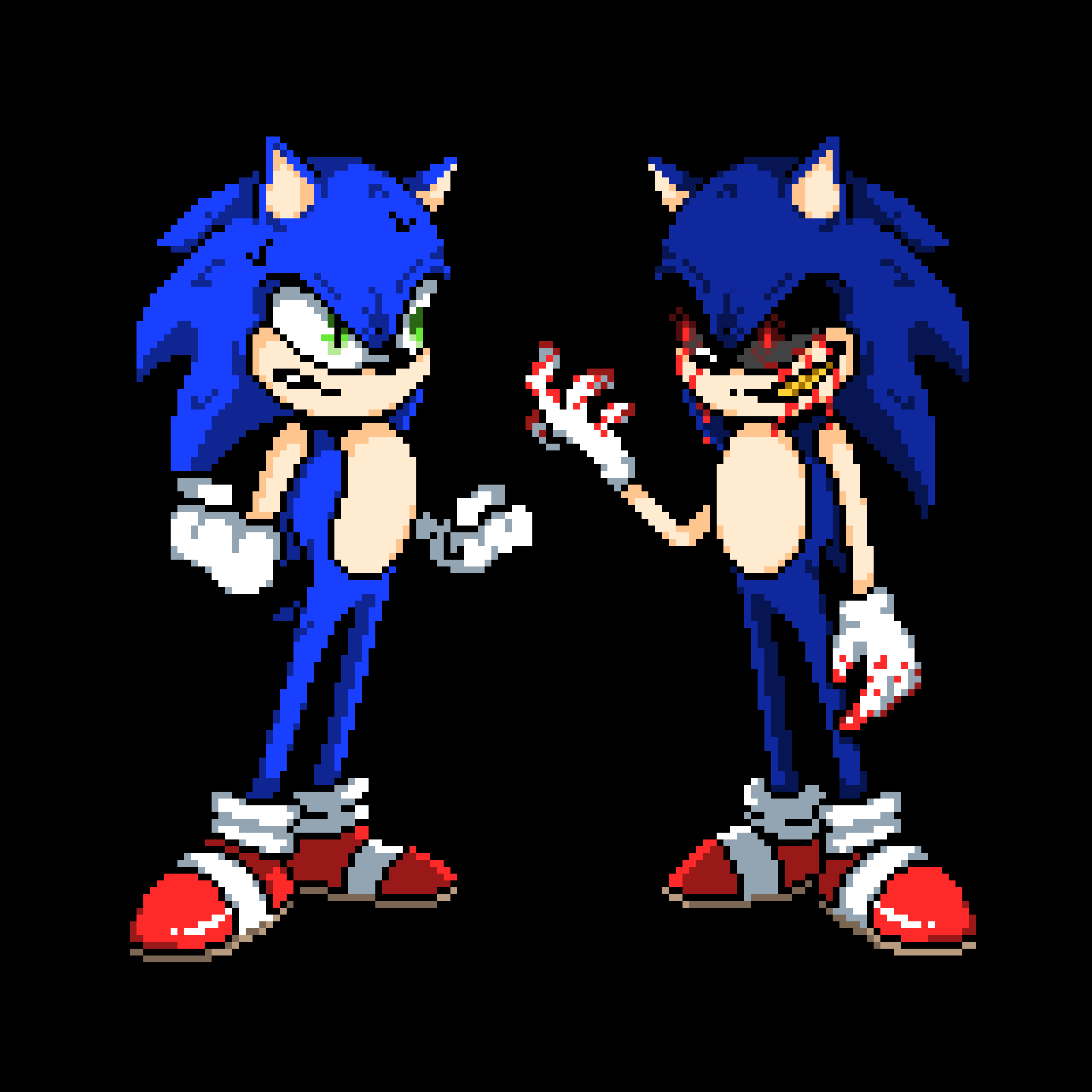 Sonic exe Sprites Version 4 by WarchieUnited on DeviantArt