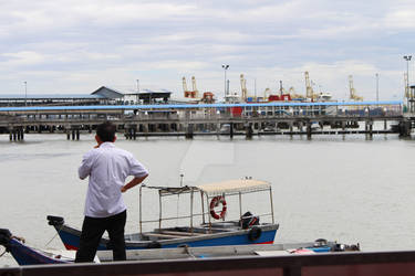 Man by the Dock