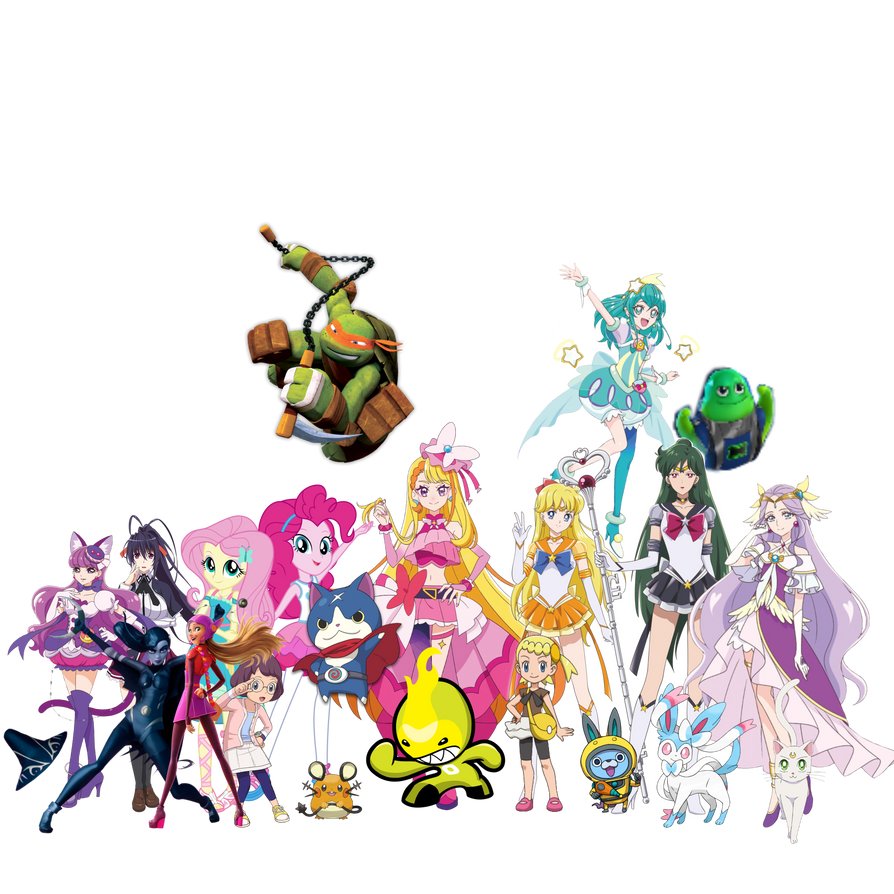 Pretty Group Ac Rasel Cartoon Heroes in Pretty Cure All Stars F Group 4 by mochamars1217 on ...