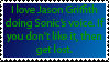 Jason Griffith as Sonic stamp by DivineSpiritual