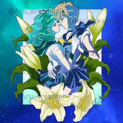 Sailor Neptune and Sailor Uranus