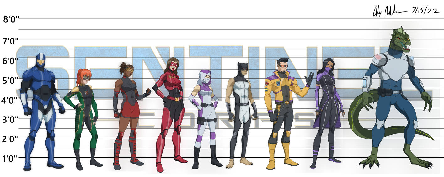 Sentinel Size Chart Sentinel Corps Size Chart by SentinelCorpsComix on DeviantArt