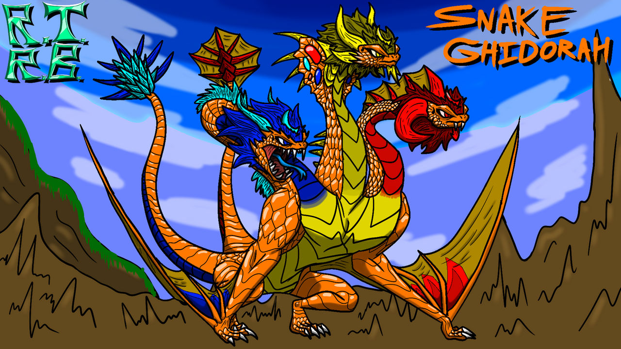 Snake Godzilla Color In SNAKE GHIDORAH (godzilla) (kaiju oc) by RujiTheRockBoi on DeviantArt