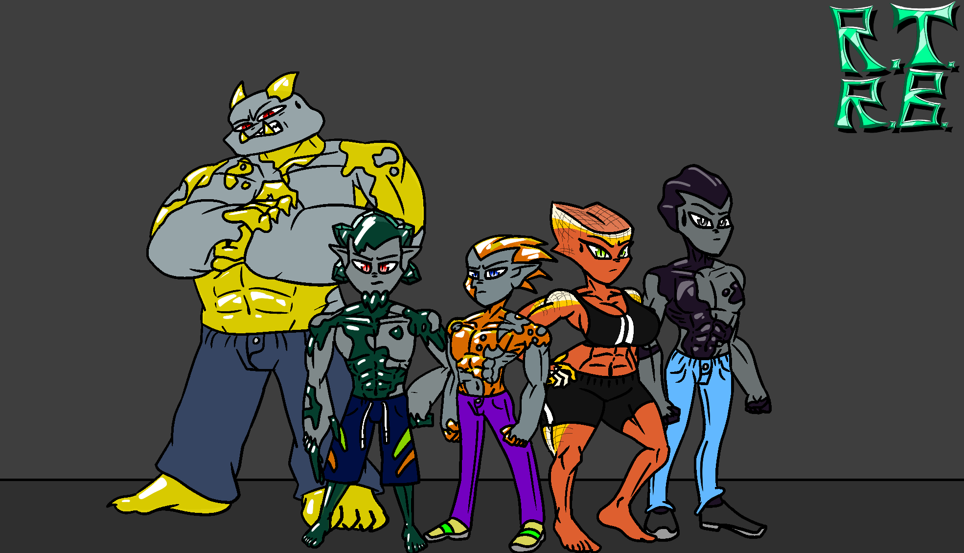 Jimmy and BUFF friends (Rock monster oc) (canon) by RujiTheRockBoi on ...