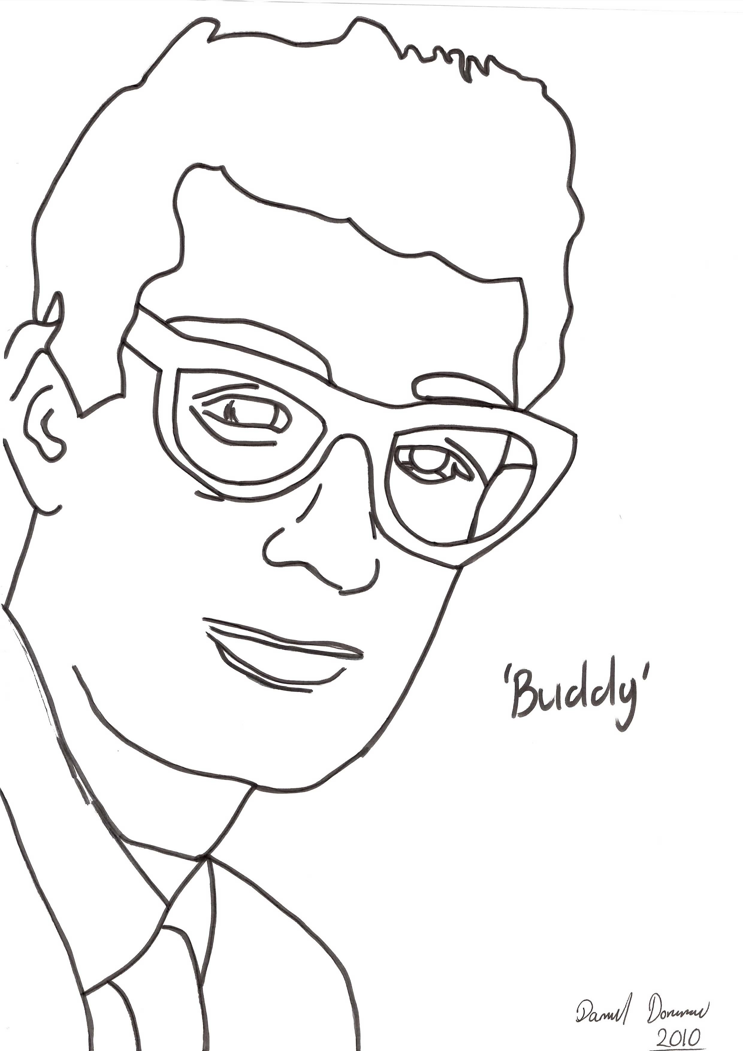 pics Buddy Holly Drawing idols buddy holly by danosaurjr on
