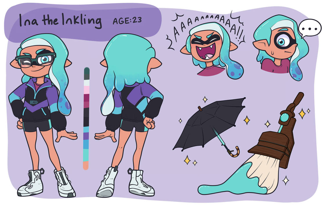 Inkling Ref Sheet by gonenannurs on DeviantArt