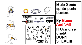 Male Sonic Sprite base