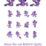 blaze the cat NAKED sprite