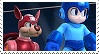 Mega Man and Rush Stamp by GameAndWill