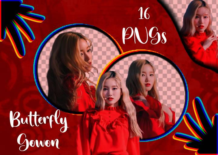 Butterfly Gowon - Loona (Red outfit) by SonChaewonnie on DeviantArt
