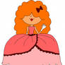 Sara Bellum in her poofy ball gown