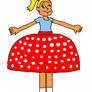 Julie poofy polka dot skirt