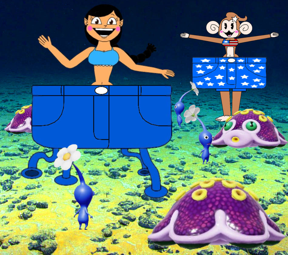 Sussie Sea Susie and Meemee are swimming in deep blue sea by Aiai4948 on DeviantArt