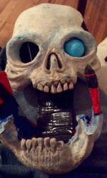 Dia De Los Muertos puppet head.