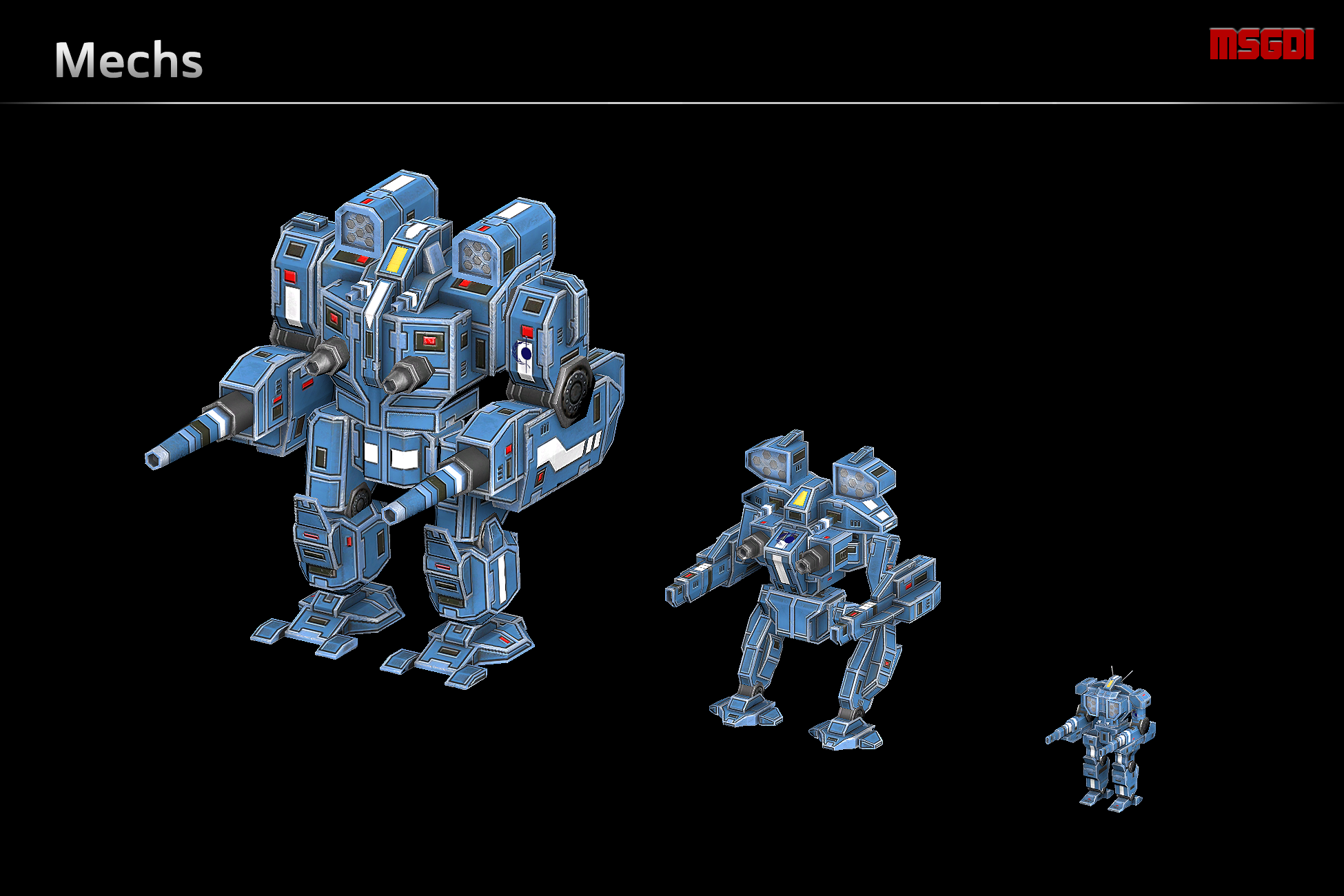 Scifi RTS Series Mechs by msgamedevelopment on DeviantArt