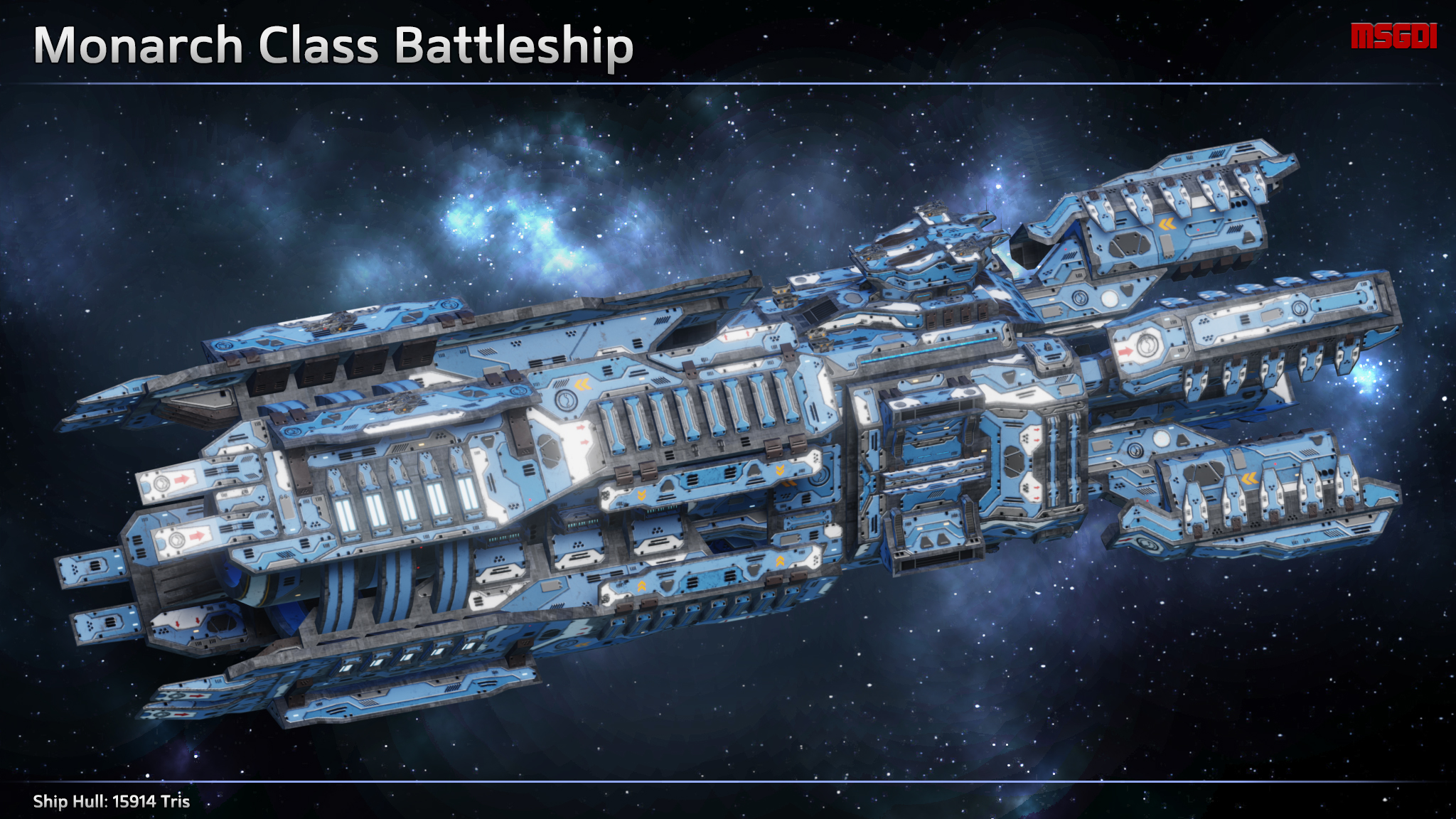 Spaceship Valkyrie Battleship, 3D Space