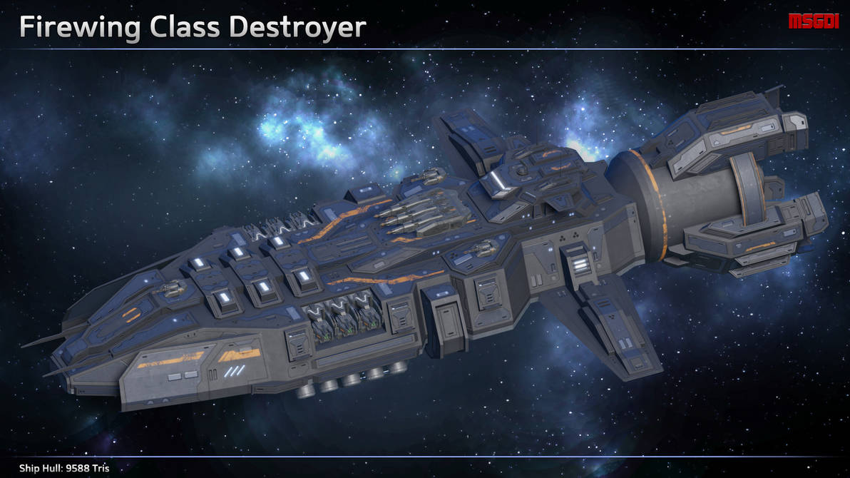 Firewing Outpost Scifi Destroyer Firewing by msgamedevelopment on DeviantArt
