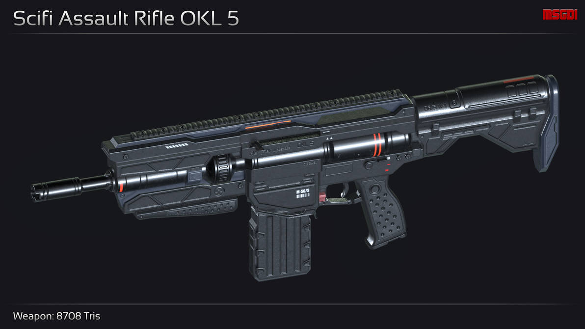 Scifi Assault Rifle OKL 5 by msgamedevelopment on DeviantArt