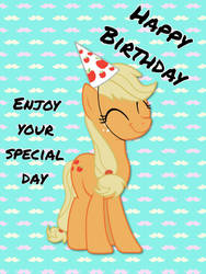 Happy birthday from Applejack