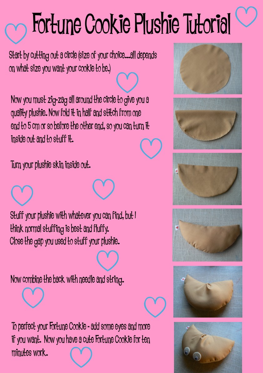 Fortune Cookie Plush Tutorial