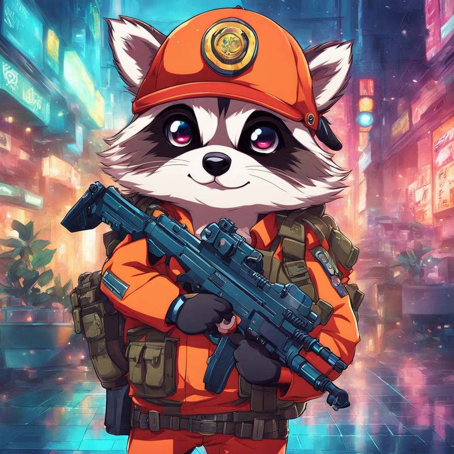 Weaponized Raccoon Cute Raccoon With Guns by rusty153rocket on DeviantArt