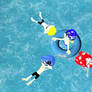 Donnelly Siblings out swimming