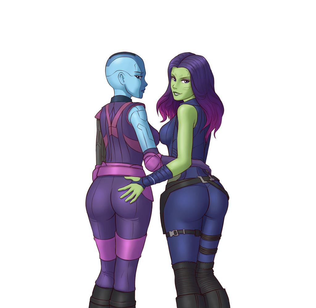 Gamora And Nebula By AnonBardos On DeviantArt gamora-and-nebula-by-anonbardos-on-deviantart